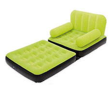 کاناپه بادی 1 نفره تخت خوابشو سبز
