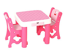 میز و صندلی کودک صورتی رنگ